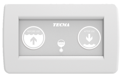 Tecma Silence Plus 2G Toilette 12V Standard schwarz, Softclose, All in one 2 Tasten, Einlasspumpe