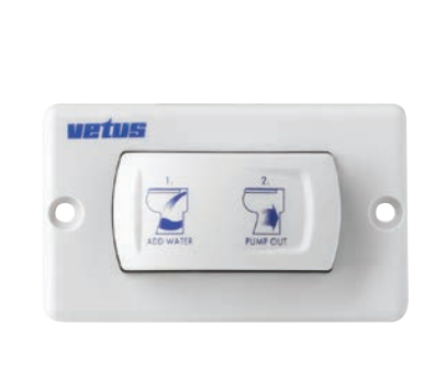 Vetus Kippschalterpanel für SMT02S und WCP Bordtoilette