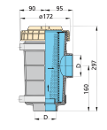 Vetus Kühlwasserfilter FTR1320 Schlauchdurchmesser 38 bis 63 mm