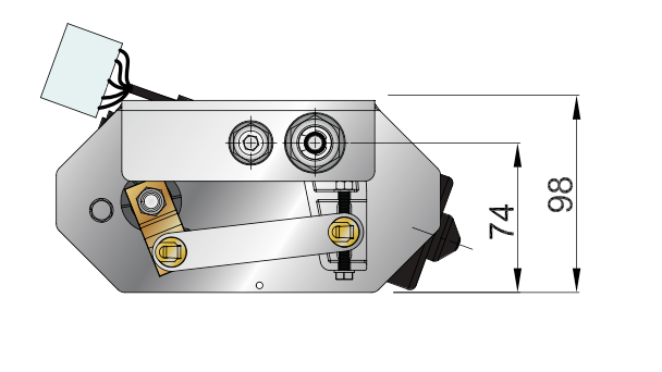Vetus HD-Scheibenwischermotor, lange Welle, 12 oder 24V