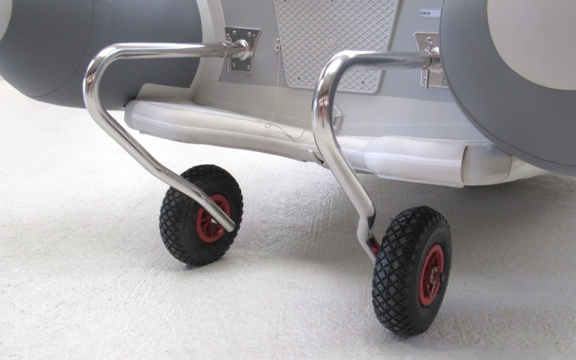 PLASTIMO Räder für Schlauchboote mit Stabilisatoren