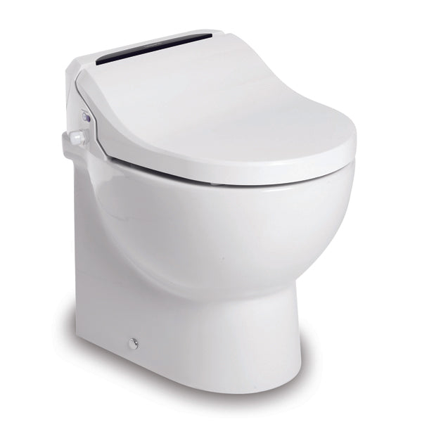 Tecma E-Breeze Toilette 12V mit Bidet, Heizung, Trockner, Softclose, All in one 2 Tasten, Magnetventil