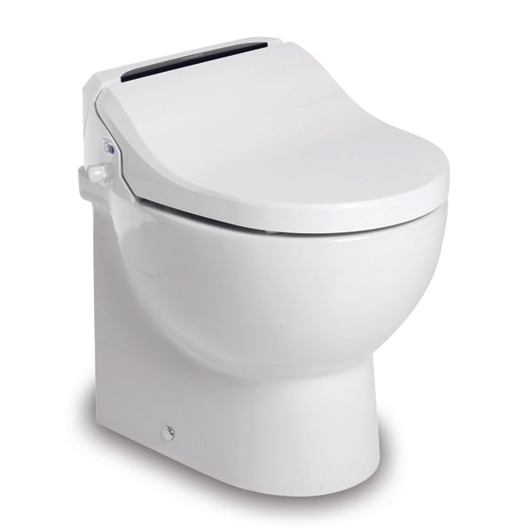 Tecma E-Breeze Toilette 24V mit Bidet, Heizung, Trockner, Softclose, All in one 2 Tasten, Magnetventil