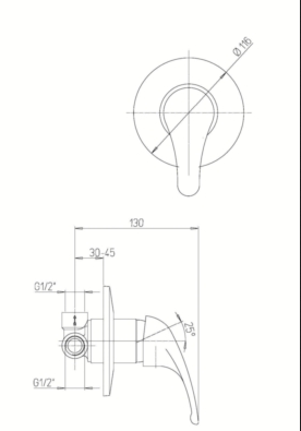 PLASTIMO Creta Mischarmatur Einhebel