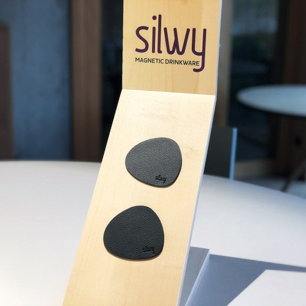 silwy - Metall-Nano-Gel-Pads (freie Form) mit Leder-Coating