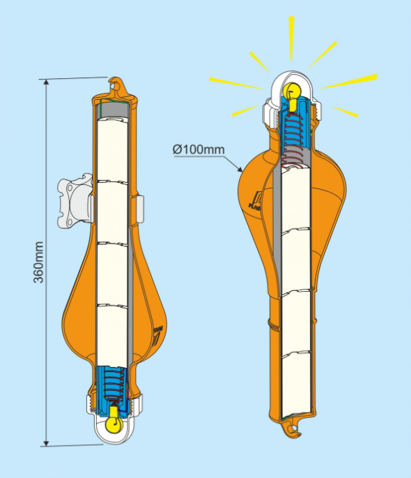 PLASTIMO schwimmfähiges Rettungslicht