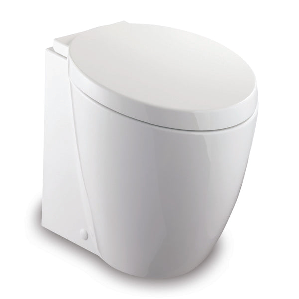 Tecma Privilege Toilette 24V Standard weiß mit Bidet, Softclose, All in one 2 Tasten, Magnetventil
