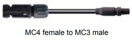 Victron Solar-Adapterkabel MC4-Buchse auf MC3-Stecker, Länge 15 cm