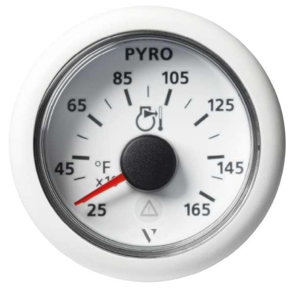 VDO Veratron VIEWLINE Pyrometer Anzeige 1650°F, Ø 52 mm schwarz oder weiß