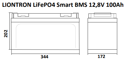 Liontron Lithium LiFePO4 LX BMS 12,8V 100Ah