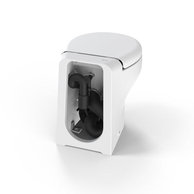 Tecma Silence Plus 2G Toilette 230V Standard weiß, Softclose, All in one 2 Tasten, Magnetventil