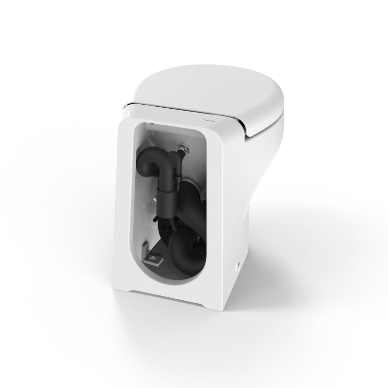 Tecma Silence Plus 2G Toilette 12V Standard weiß, Softclose, All in one 2 Tasten, Magnetventil