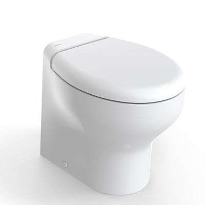 Tecma Silence Plus 2G Toilette 12V Standard weiß, Softclose, All in one 2 Tasten, Einlasspumpe