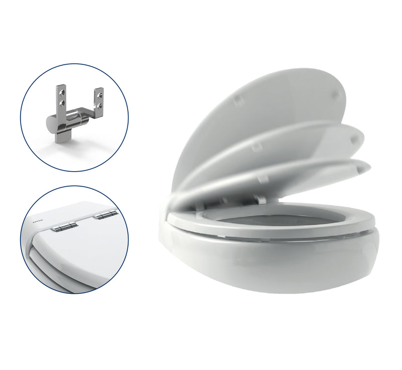 Tecma Silence Plus 2G Toilette 24V Standard weiß, Softclose, Multiframe, Einlasspumpe