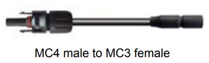 Victron Solar-Adapterkabel MC4-Stecker auf MC3-Buchse, Länge 15 cm