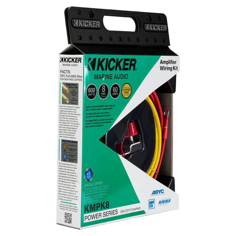 KICKER Marine Audio 8AWG Verstärker-Stromversorgun
