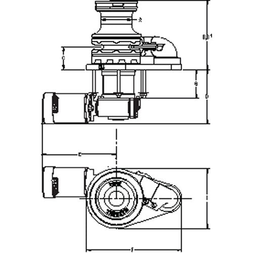 Maxwell VWC 1000 Hydr. 100TDC CW Kettennuß + Spill