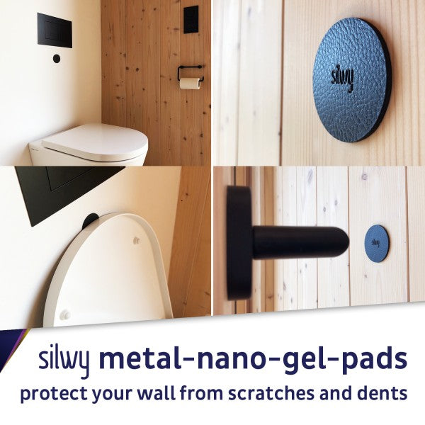 silwy - Metall-Nano-Gel-Pads, 4er-Set