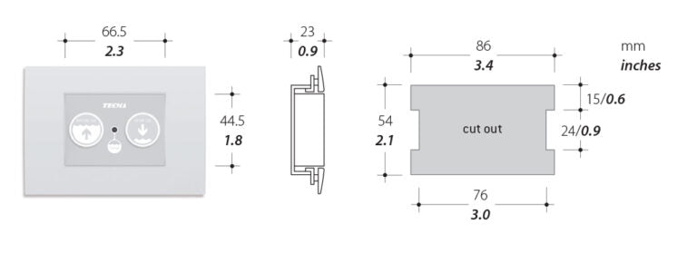 Tecma Silence Plus 2G Toilette 24V Standard weiß, Softclose, Multiframe, Einlasspumpe