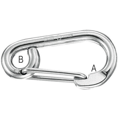 PLASTIMO 100MM STAND ST.S CARBINE HOOK