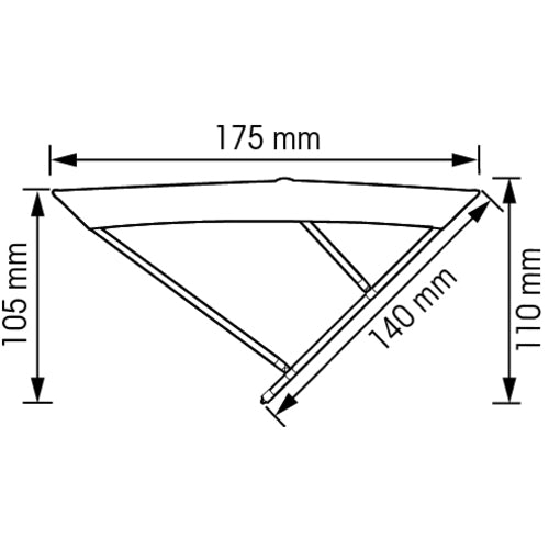 Plastimo BIMINI ALU 3 ARCHES 200 WHITE