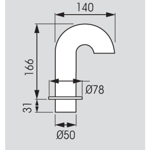 PLASTIMO CABLE GLAND ST.S 316 D.44XHT167MM