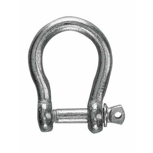 PLASTIMO D.22MM GALVANISED BOW SHACKLE