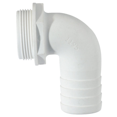 PLASTIMO FITTING 90° 1''1/2 HOSE D38 BLACK WATER