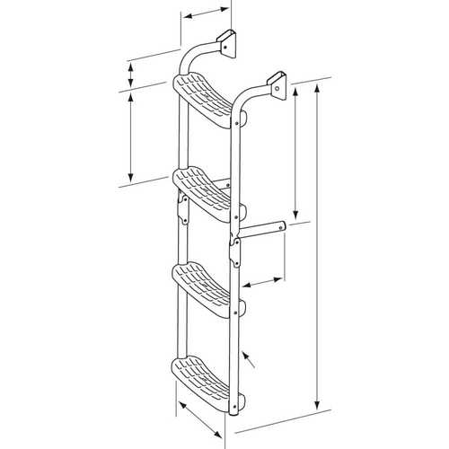 PLASTIMO Inox Klappleiter - 3 bis 6-stufig