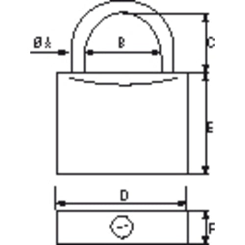 PLASTIMO VORHAENGESCHLOSS 30 MM MIT HEBELVER