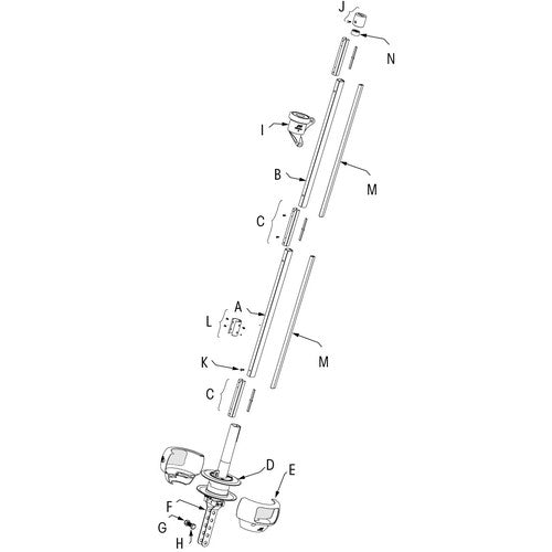 PLASTIMO ZUBEHOER SET ROLLREFFANLAGE S SERIE