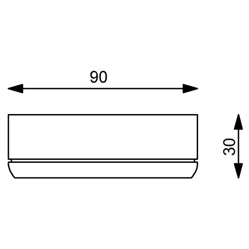 Prebit LED-Anbauleuchte D3-3 Master, chrom-matt, r