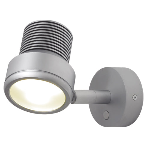 Prebit LED-Anbauleuchte R2-1, chrom-matt, warmweiß