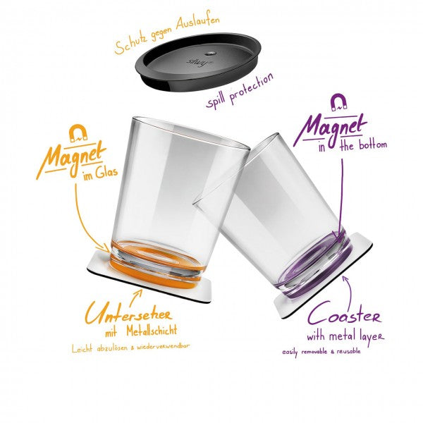 silwy - Magnet-Kunststoff Trinkbecher, Multicolour