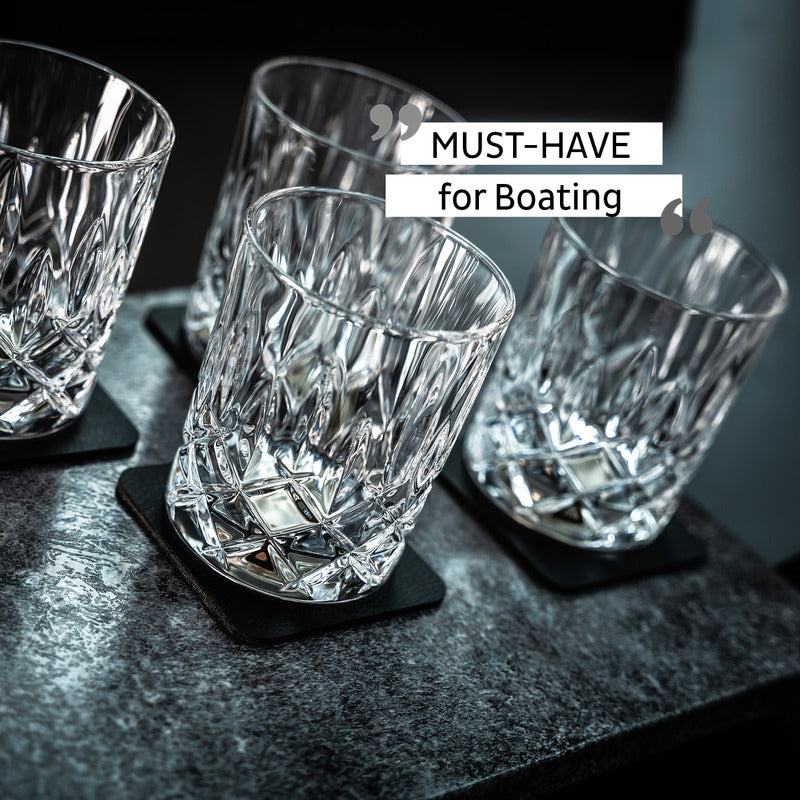 Silwy Magnet-Kristallgläser WHISKY 4er Set