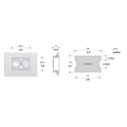 Tecma Elegance 2G Toilette 12V Standard weiß, Softclose, Multiframe, Magnetventil