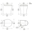 Tecma Elegance 2G Toilette 24V Standard weiß, Softclose, All in one 2 Tasten, Magnetventil