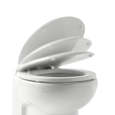 Tecma Silence Plus 2G Toilette 12V Deep-Short weiß, Softclose, All in one 2 Tasten, Magnetventil