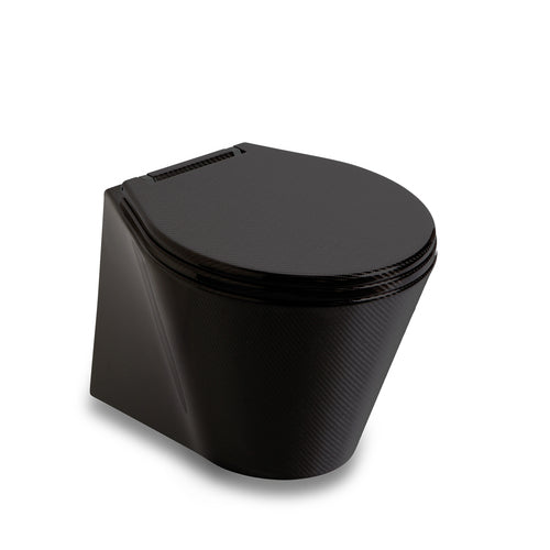 Tecma X-light Carbon Toilette 12V Short, All in one 2 Tasten, Magnetventil