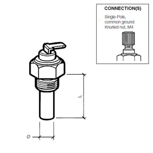 VDO Kühlmitteltemperatursensor 120°C - M14