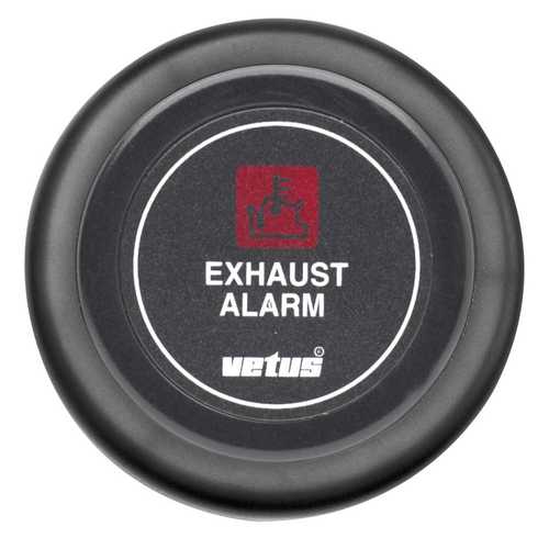 Vetus Auspufftemperaturalarmanzeige, schwarz, 12 V