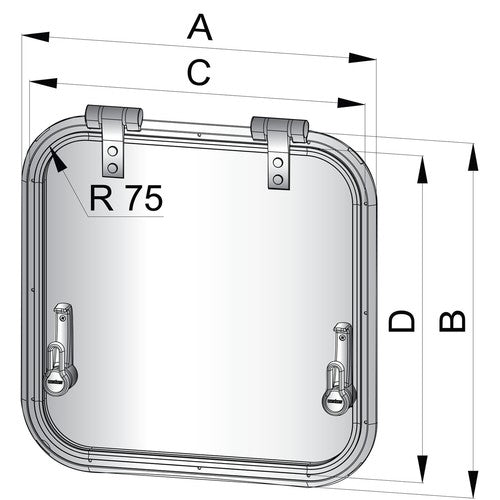 Vetus Ventilationsluke Planus CE A2