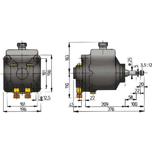 Vetus Hydraulik-Pumpe MTP..B