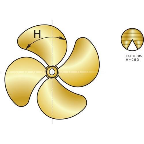Vetus P4G Propeller Konus 1:10 ISO 4566 konform