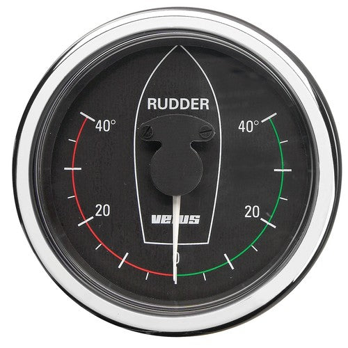 Vetus Ruderstandsanzeige, schwarz, 12/24 Volt