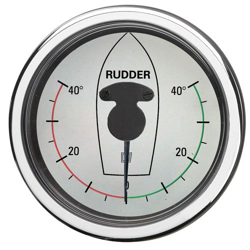 Vetus Ruderstandsanzeige, weiß, 12/24 Volt