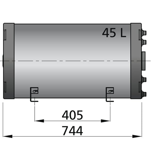 Vetus Warmwasserboiler, doppelwandig, 20 bis 75 Liter