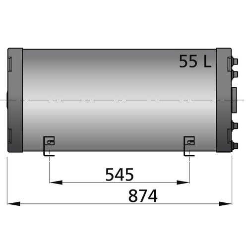 Vetus Warmwasserboiler, doppelwandig, 20 bis 75 Liter