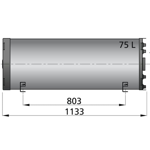 Vetus Warmwasserboiler, doppelwandig, 20 bis 75 Liter