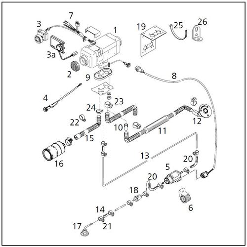 Webasto Air Top 2000 STC Marine Kit 12 V Dieselheizung